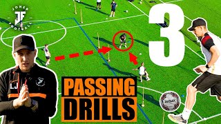 LOADS OF PASSING DRILLS FOR SMALL GROUP TRAINING ⚽️ Joner Football [upl. by Iras462]