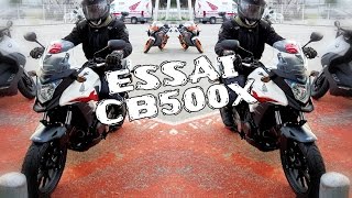 ESSAI HONDA CB500X PERMIS A2 Le Trail Routier [upl. by Reyam]