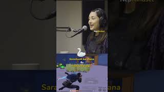 Trishala Gurung sings Saraswati Bandhana on Sisan Baniyas podcast🥻 nepal [upl. by Atina771]