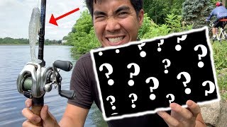 MYSTERIOUS Box of Lures Catches a TON of Fish EPIC FISHING CHALLENGE [upl. by Atiragram]