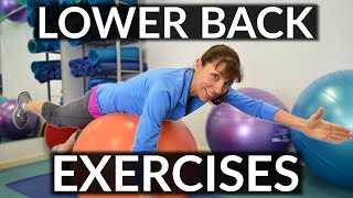 How to Strengthen Your Lower Back  Physio Exercises [upl. by Felton]