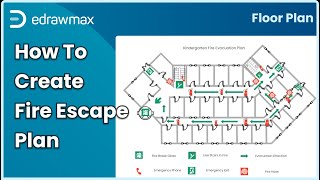 How to Create a School Fire Escape Plan  EdrawMax [upl. by Enelyak]