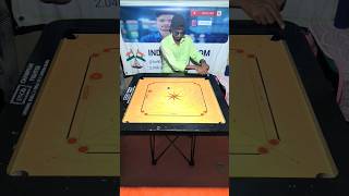 Ind king carom 👑 carrom youtubeshorts challenge trickshots indkingcarom [upl. by Sholes]