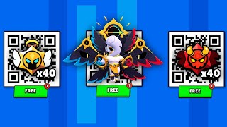 FREE DARK ANGEL EDGAR SKIN 🥳 AND DROPS QR CODE  BRAWL STAR QR CODES 2024  BRAWL STARS NEW UPDATE [upl. by Aip880]