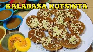 How to Make KUTSINTA KALABASA  Filipino Pumpkin Steamed Cake [upl. by Ewnihc]