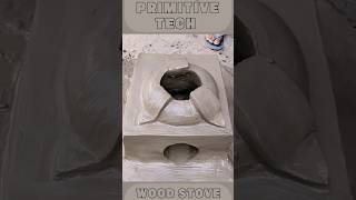 Building a Primitive Technology Wood Stove with Bricks Mud and Pipes  DIY Rustic Cooking Stove [upl. by Hgielram120]