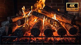 🔥 FIREPLACE 4K Relaxing Fireplace with Burning Logs and Crackling Fire Sounds [upl. by Trbor922]