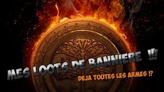 Mes Loots dArmes Bannière Année 3  Déjà toutes les armes [upl. by Enirehtak537]