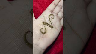 N letter mehndi design 💖 N letter mehndi tattoo N letter tattoo design shorts viralvideo mehndi [upl. by Ahsieym]