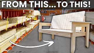 DIY Outdoor Furniture with Common Pine Lumber  Compilation [upl. by Aytac719]