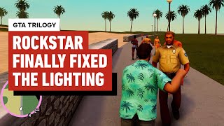 GTA Trilogy Rockstar Finally Fixes the Lighting [upl. by Ynaffat]