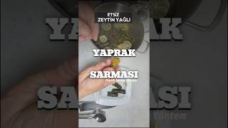 Yaprak Sarma Tarifi yapraksarma yemektarifleri vegan [upl. by Landsman600]