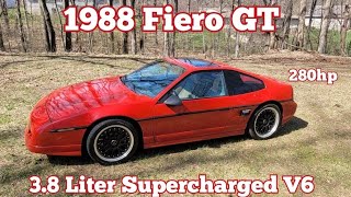 1988 Pontiac Fiero GT 3800sc Overview and Dragy Runs [upl. by Akimrehs643]