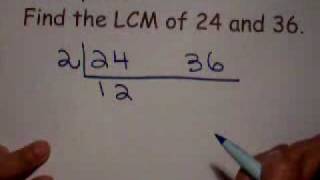 Finding LCM Using The Ladder Method [upl. by Nylaras]