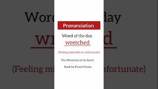 Wretched pronunciation  wretched meaning  how to pronounce wretched  English Vocabulary [upl. by Adlihtam]