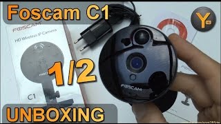 UnboxingFirst Look Foscam C1  HD Wireless IP Kamera  Nachtsicht  PIR [upl. by Burrow25]