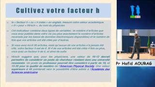 Conférence du Pr Hafid AOURAG DGRSDT [upl. by Ecirtaed]