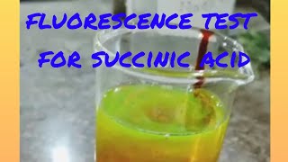 fluorescence test for succinic acidreaction testinglabtest👇 [upl. by Keeryt203]