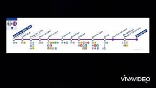 RATP annonces métro ligne 14 prolongée sans Porte de Clichy [upl. by Eniarral920]