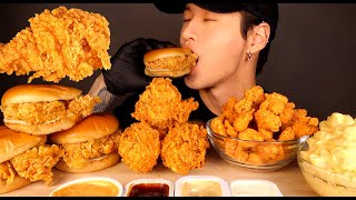 ASMR MUKBANG KFC FRIED CHICKEN amp CHICKEN SANDWICHES amp POPCORN CHICKEN amp MAC N CHEESE No Talking [upl. by Amlas842]