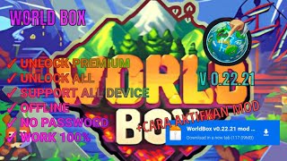 UPDATE ‼️World Box Mod Apk V02221  UNLOCK PREMIUM [upl. by Marrissa266]