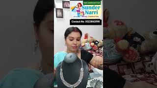 Oxidized Necklace Navratri Special Sundernarri shivaycreativearts jwelleryvlog jwellerylive [upl. by Lirva]