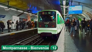 Montparnasse  Bienvenüe  Line 12  Paris métro  RATP MF67 [upl. by Helaina]