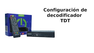 Configuración de decodificador TDT [upl. by Latif]