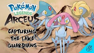 Pokemon Legends Arceus  Capturing All Lake Guardians [upl. by Ennaear]