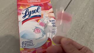 Lysol Click Gel Automatic Toilet Bowl Cleaner  Lavender [upl. by Evilo]