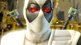 Mortal Kombat XL  XForce Deadpool Scorpion Costume Skin Mod Performs Intros On Alll Stages [upl. by Orimlede872]