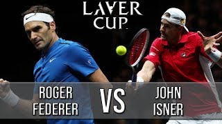 Roger Federer Vs John Isner  Laver Cup 2018 Highlights HD [upl. by Haym]