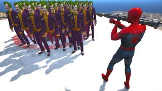 GTA 5 Crazy Ragdolls SPIDERMAN Vs JOKER vol1 GTA 5 Euphoria Physics Fails Funny Moments [upl. by Annod981]