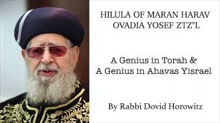 A Genius in Torah amp A Genius in Ahavas Yisrael [upl. by Akerue]