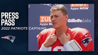 Patriots Players React to 2022 New England Captains Announcement  Press Pass [upl. by Surazal]