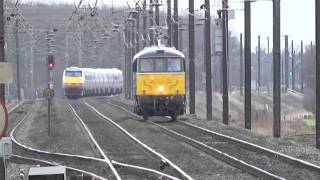 Caledonian Sleeper 86101 passing Northallerton [upl. by Pyle]