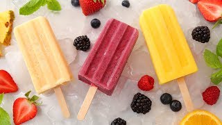 3 Smoothie Popsicle Recipes  Healthy Summer Desserts [upl. by Enilarac318]