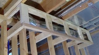 How to Build a Soffit around Ductwork [upl. by Eisnyl]