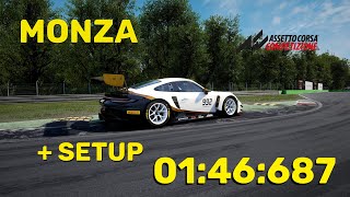 ACC Hotlap Porsche 992 GT3 R  Monza  0146687 W Free Setup [upl. by Yaron]