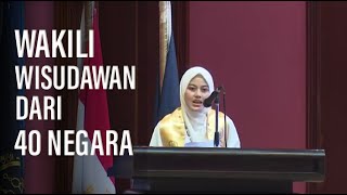 Alumni Gontor Putri Sampaikan Sambutan di Wisuda Universitas Al Azhar Mesir [upl. by Remliw]