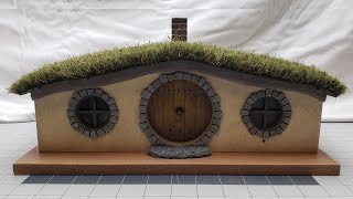 Realistic Fire amp Smoke Hobbit House Book Nook Diorama PART 1 [upl. by Esya98]