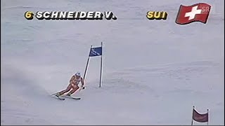 Vreni Schneider wins giantslalom Kranjska Gora 1991 [upl. by Dudley]