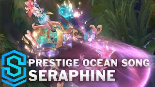 Prestige Ocean Song Seraphine Skin Spotlight  PreRelease  League of Legends [upl. by Roscoe]