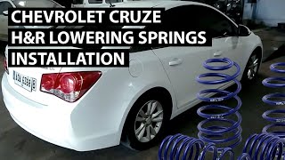 Chevrolet Cruze HampR Lowering Springs Installation [upl. by Haswell]