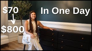 One Day Furniture Makeover  Updating an Old Dresser [upl. by Herb564]