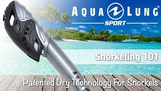 Aqua Lung Sport  EN  Patented Dry Technology For Snorkels [upl. by Dodge129]