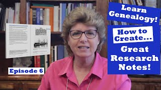 Learn Genealogy  Research Notes  Episode 6 [upl. by Hal]