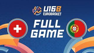 Group Phase  Switzerland v Portugal  Full Basketball Game  FIBA U16 EuroBasket 2024 Division B [upl. by Jauch]