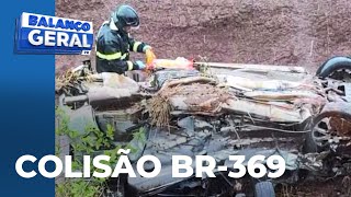 BR369 colisão frontal deixa 3 mortos e 5 pessoas feridas uma criança está entre as vítimas [upl. by Dettmer]