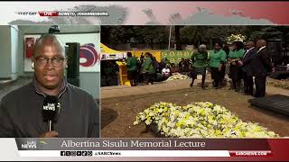 Albertina Sisulu memorial lecture Samkele Maseko updates [upl. by Armond]